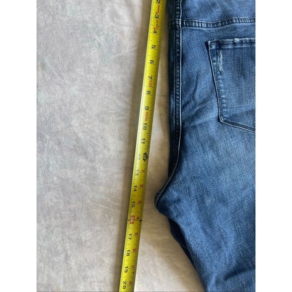 Lee Distressed Women’s Blue Jeans Bootcut Size 18W - Picture 7 of 8